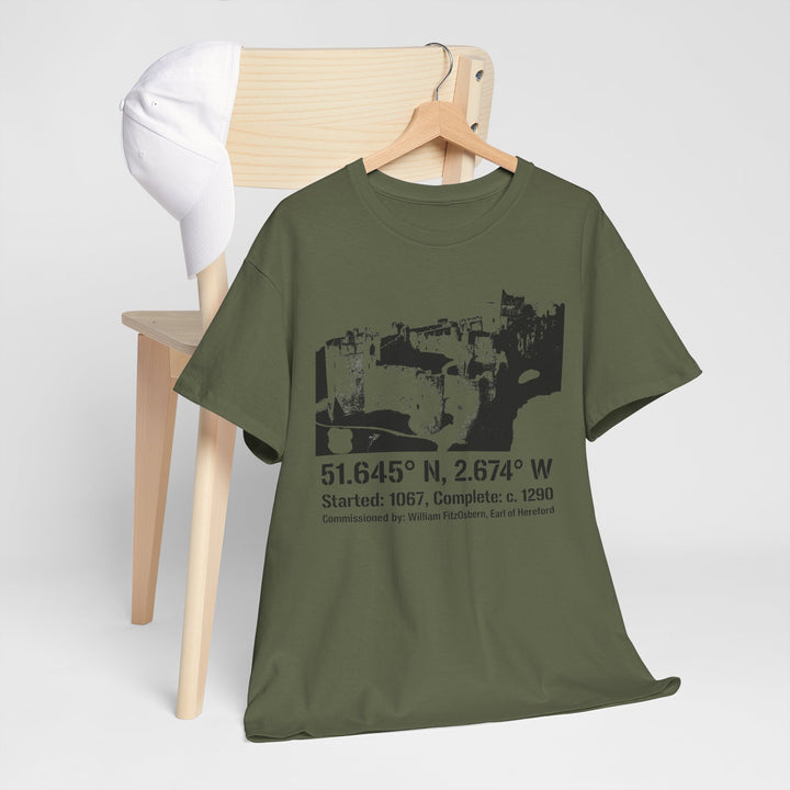 Chepstow Castle T‑Shirt — Historic Landmark Tee for Castle Lovers &amp; Travelers