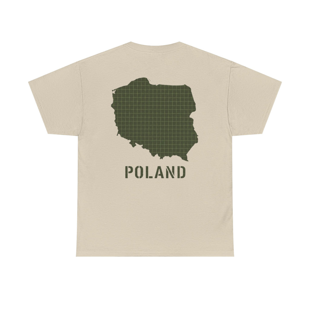 Poland Map Tee — Military Grid Map Graphic T-Shirt