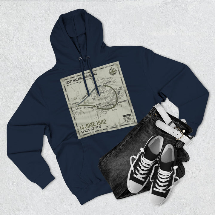 Port Stanley 1982 Assault Hoodie — Falklands Victory Heritage Graphic