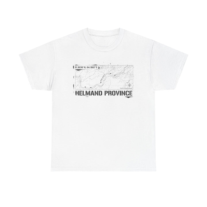 Op Herrick Helmand Province Map T-Shirt - Green Zone Military Graphic Tee