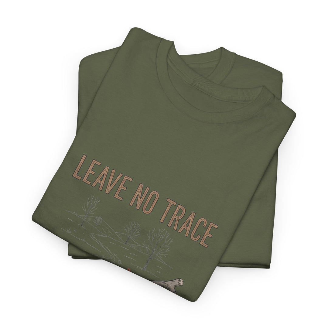 Leave No Trace Countryside Tee – a soft, breathable cotton T-shirt promoting respect for nature and responsible outdoor living.
