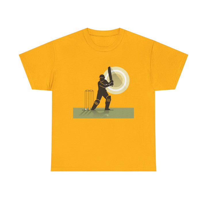 Cricket Player Silhouette T-Shirt
