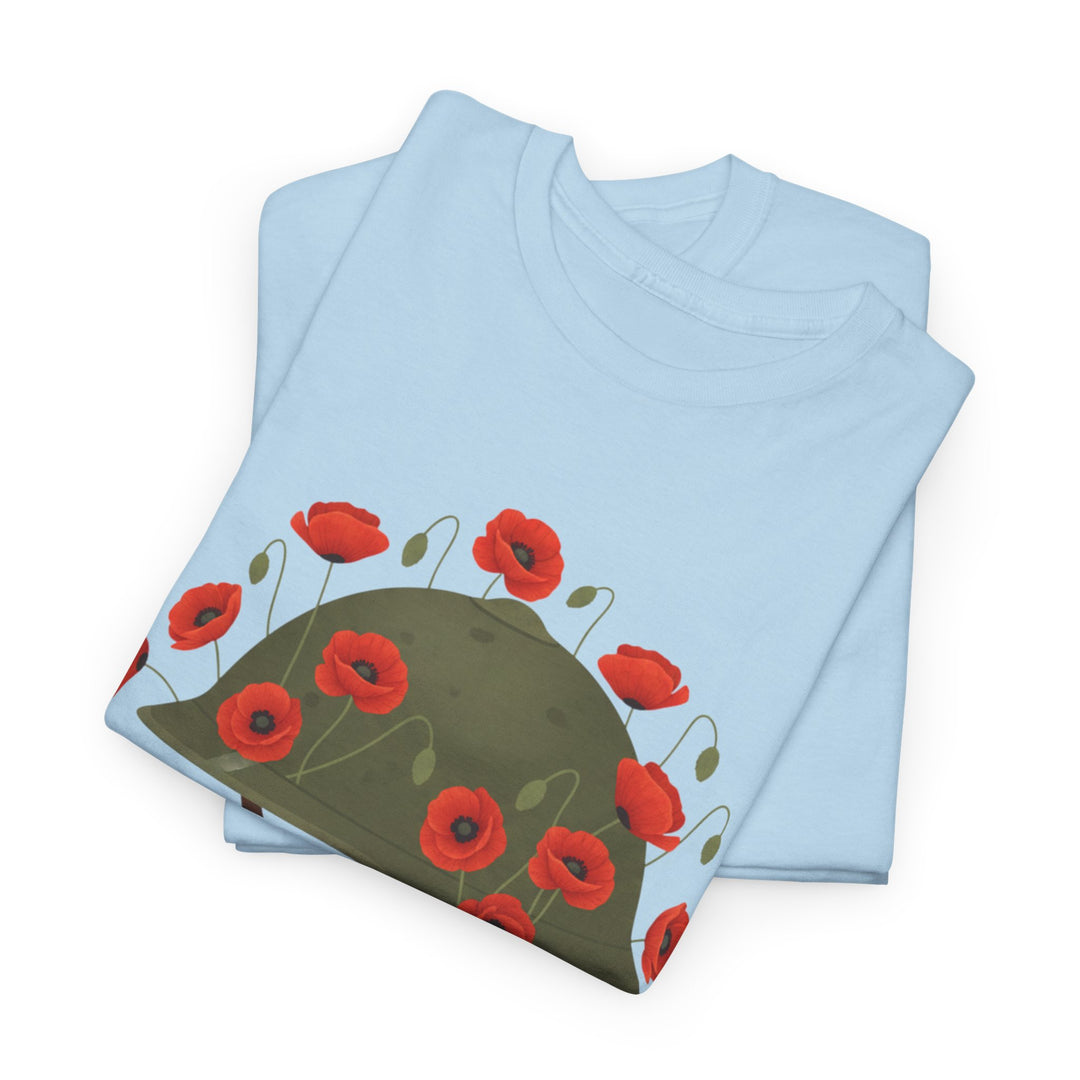 British Army Remembrance Shirt | Lest We Forget Poppy Helmet