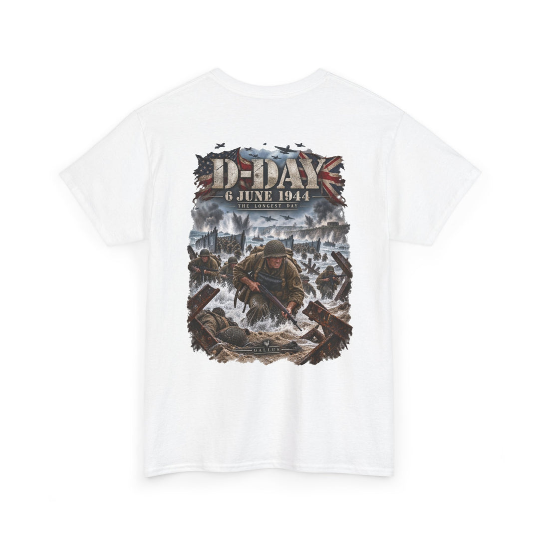 D-Day 6 June 1944 Commemorative T-Shirt — WWII Normandy Veteran Tribute Tee
