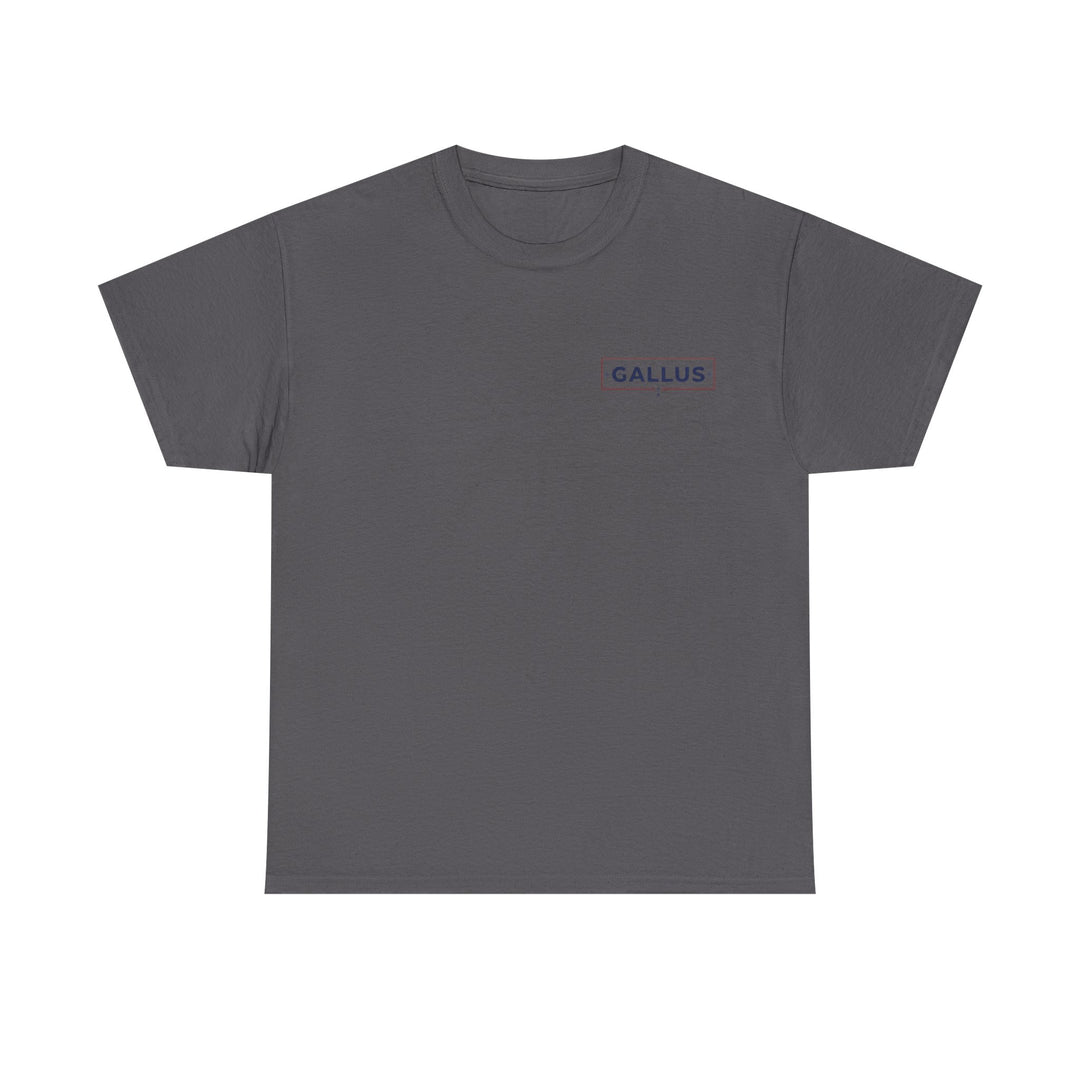 Gallus Logo Tee — Minimal Chest Patch White T-Shirt