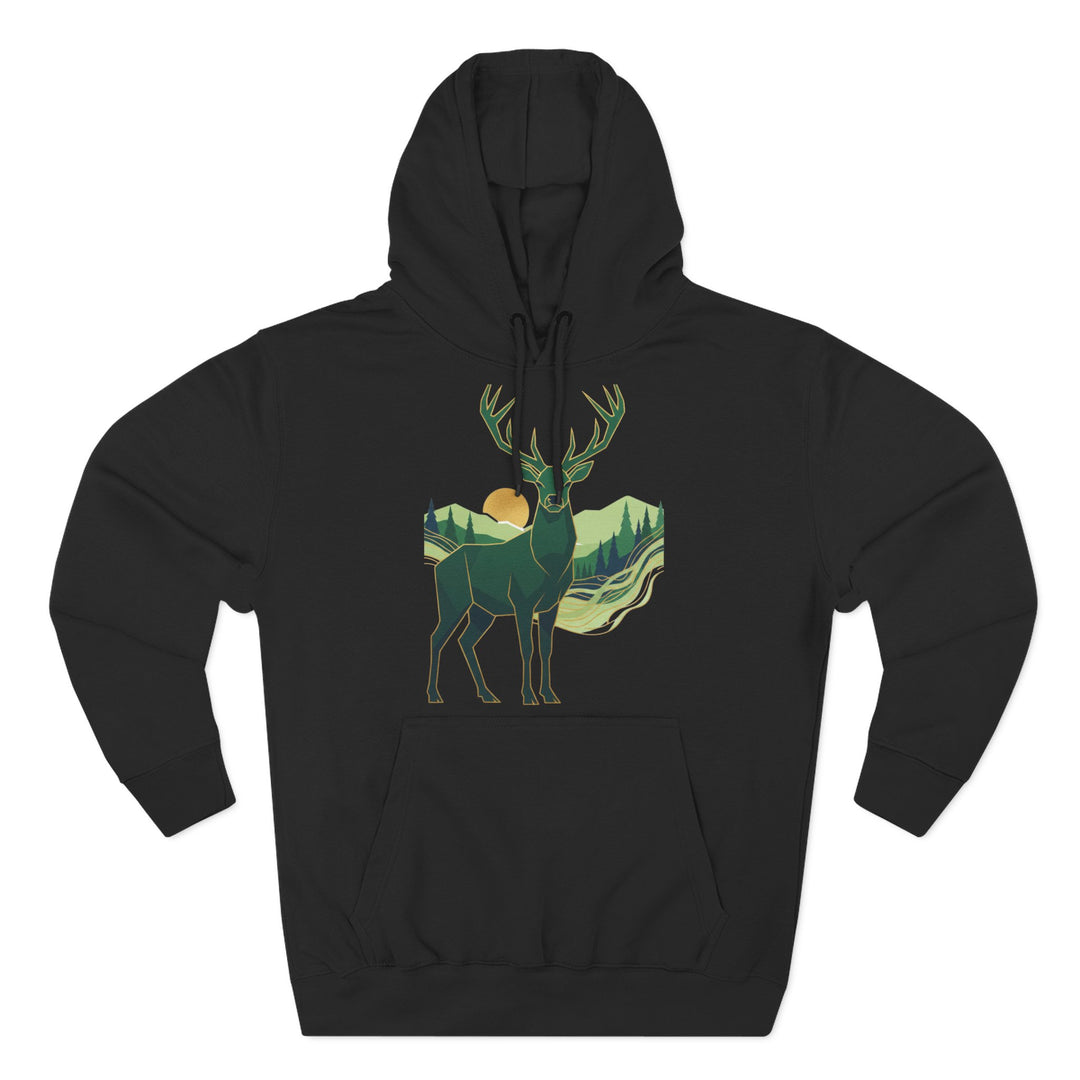 Highland Stag Heritage Hoodie — British Countryside Graphic