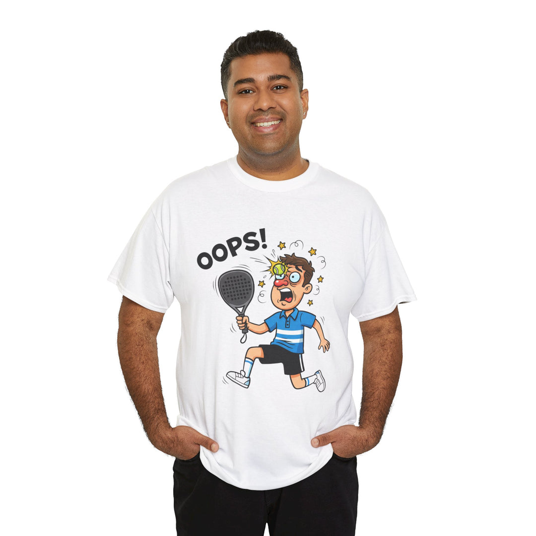 Cartoon Padel Oops! T-Shirt for Players