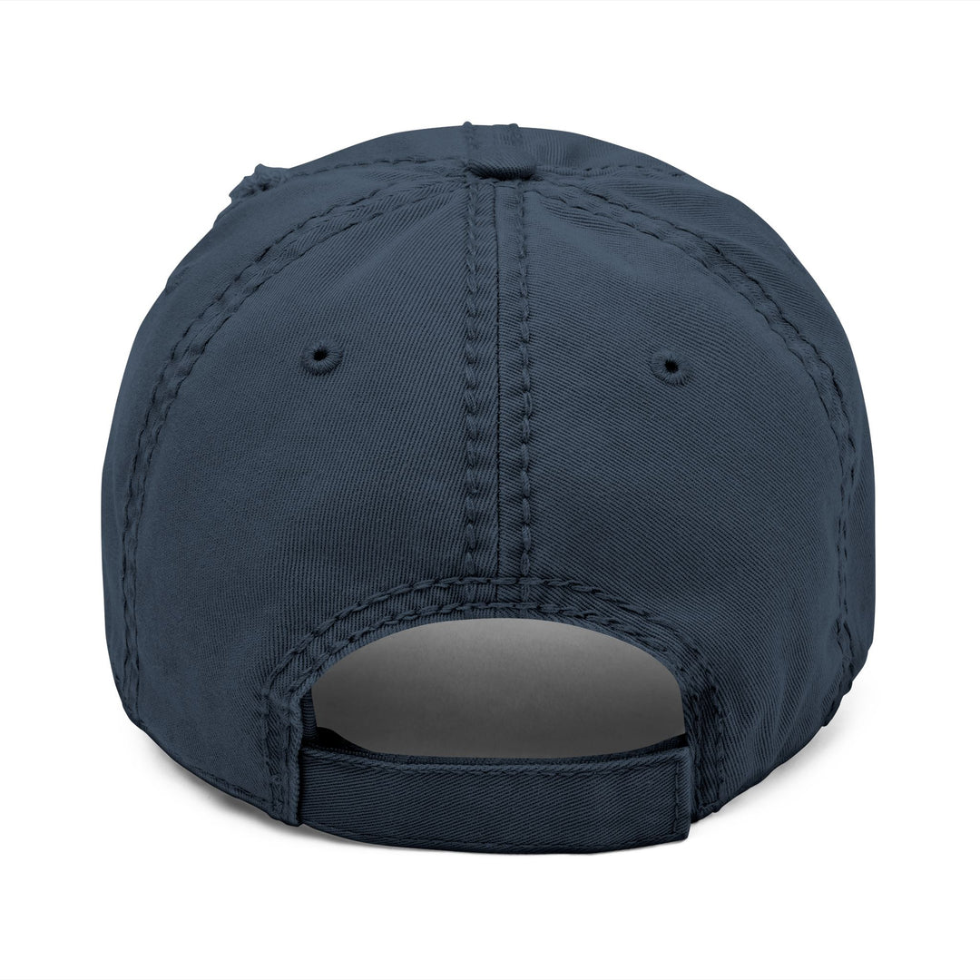 Distressed Embroidered Dad Hat - &