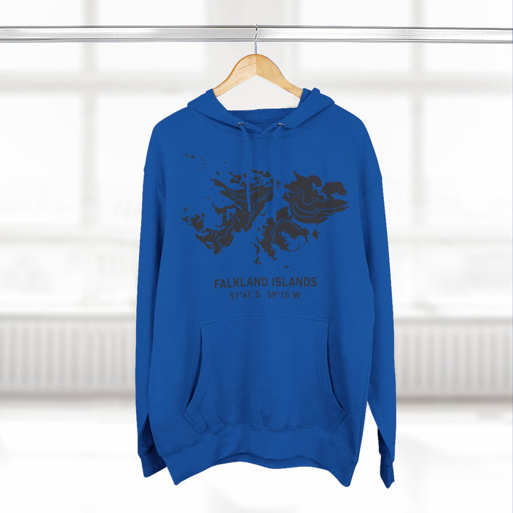 Falkland Islands 1982 Map Hoodie — South Atlantic Heritage Graphic
