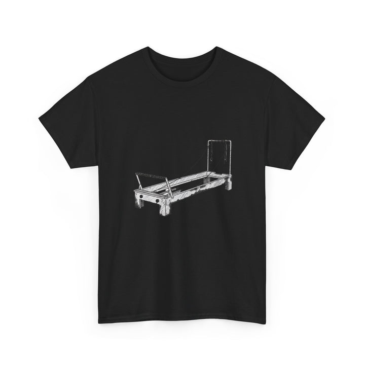 Pilates Reformer Tee – soft, breathable cotton designed for reformer Pilates. Comfortable, flexible, and perfect for studio workouts or casual wear.