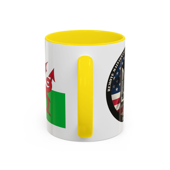 Wales Flag Accent Coffee Mug (11/15oz) – Red Welsh Dragon Tea &amp; Coffee Cup