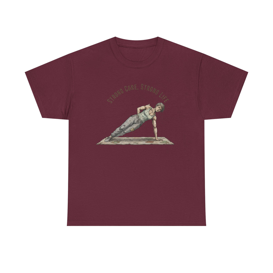 Pilates Fitness Plank Tee – soft, breathable cotton designed for Pilates and core workouts. Comfortable, flexible, and perfect for studio or home sessions.