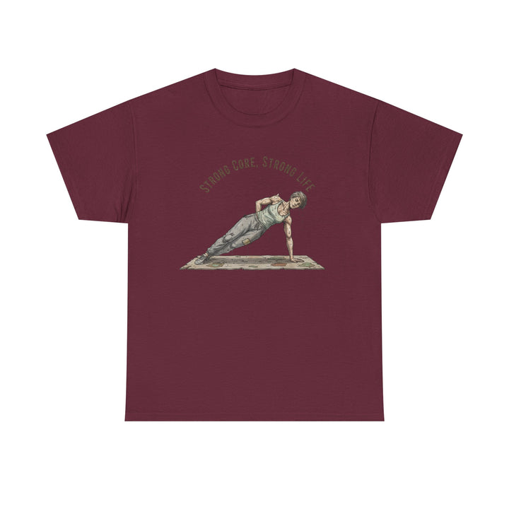 Pilates Fitness Plank Tee – soft, breathable cotton designed for Pilates and core workouts. Comfortable, flexible, and perfect for studio or home sessions.