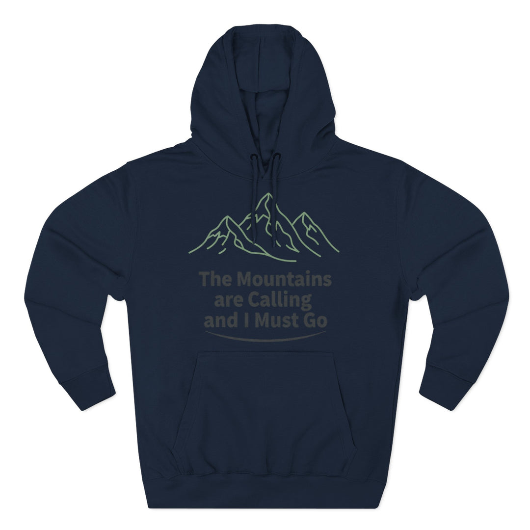 Retro Mountain Quote Hoodie — Vintage Hiking &amp; Wild Camping Pullover