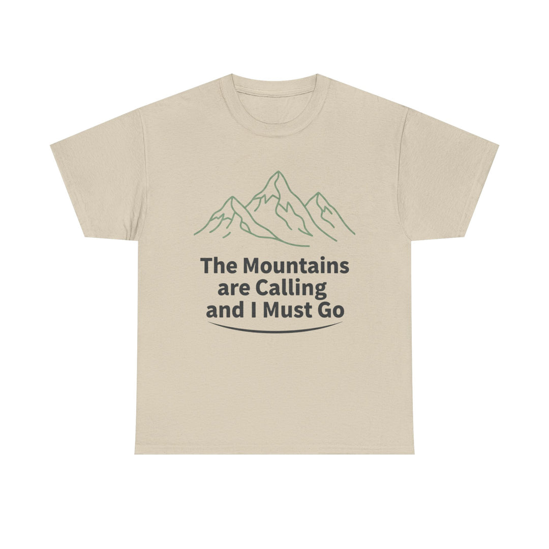 Retro Mountain Quote T-Shirt — Vintage Hiking &amp; Wild Camping Adventure Tee