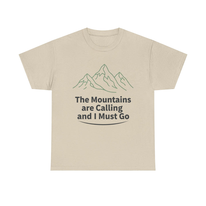 Retro Mountain Quote T-Shirt — Vintage Hiking &amp; Wild Camping Adventure Tee