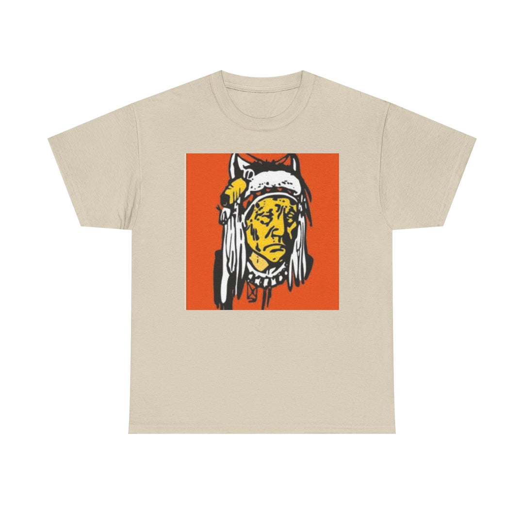 BATUS Native Chief Graphic Tee – Retro Tribal Illustration Shirt