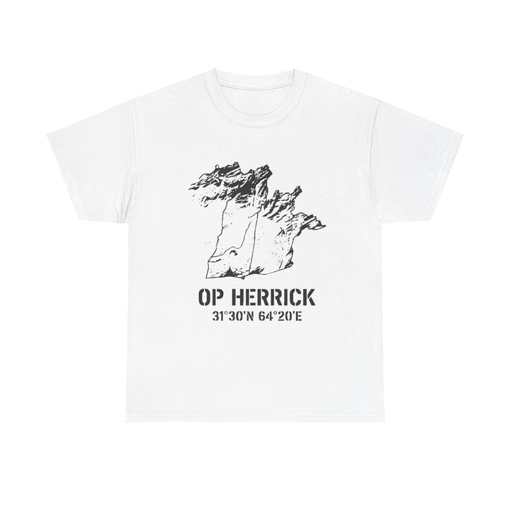 Op Herrick Lashkar Gah Coordinates T-Shirt - Helmand Province Military Graphic Tee