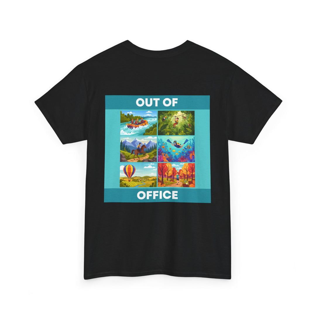 Out of Office Tee — Travel Scenes Graphic T-Shirt