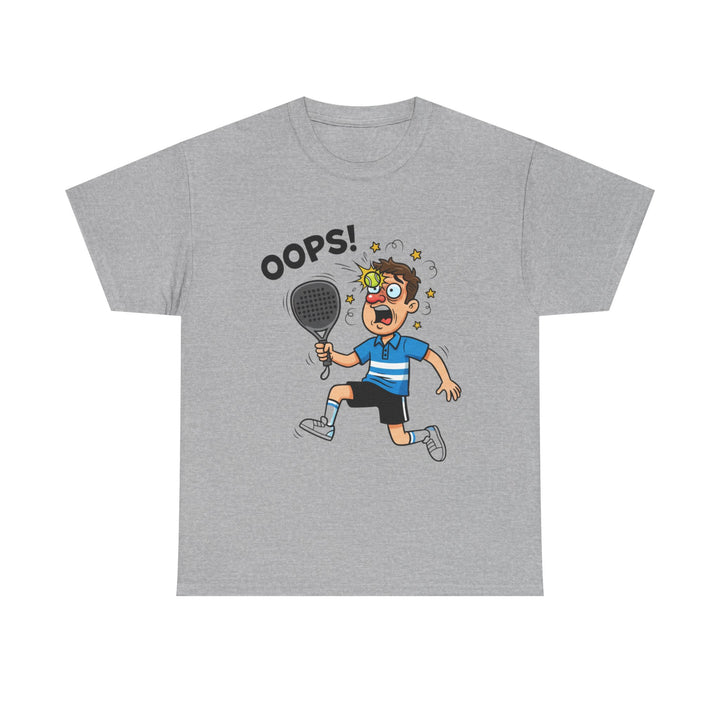 Cartoon Padel Oops! T-Shirt for Players