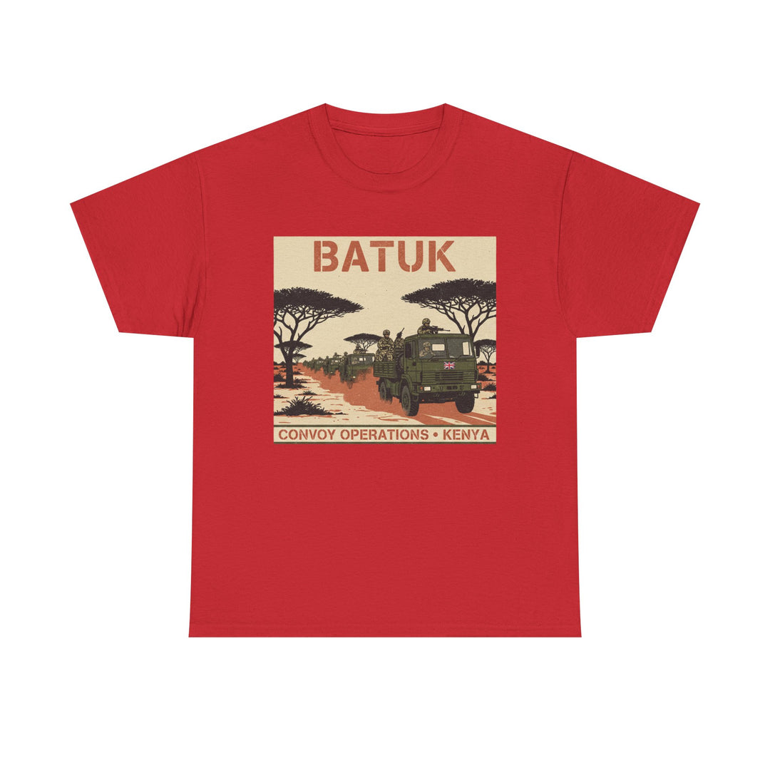 BATUK Convoy Operations Tee — Kenya Vintage Military Travel Graphic T‑Shirt
