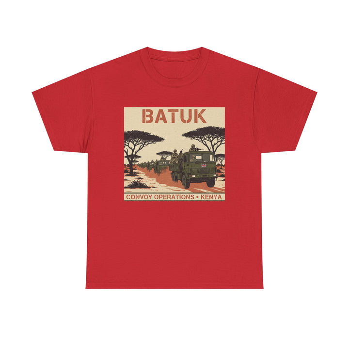 BATUK Convoy Operations Tee — Kenya Vintage Military Travel Graphic T‑Shirt