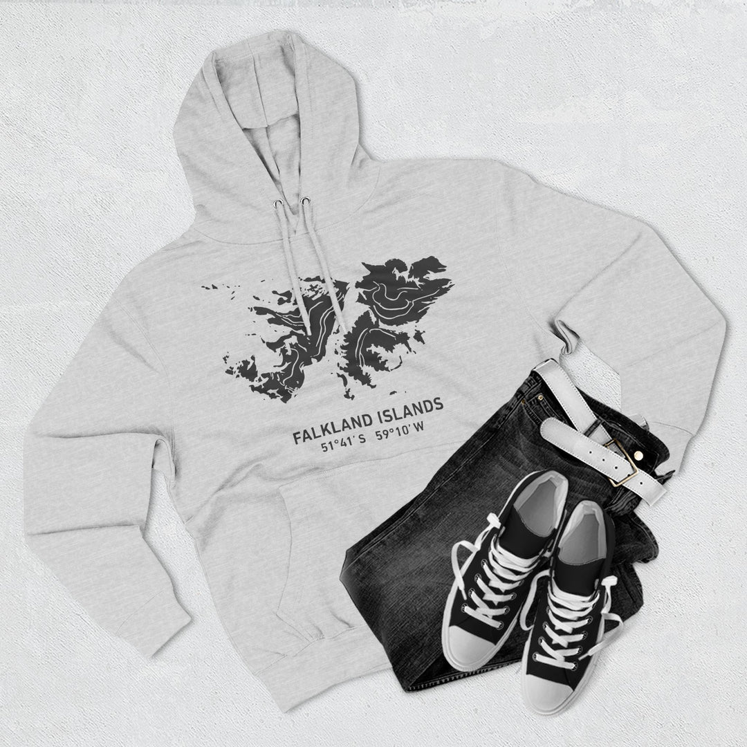 Falkland Islands 1982 Map Hoodie — South Atlantic Heritage Graphic