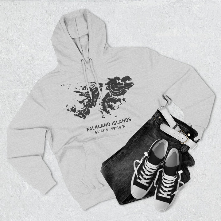 Falkland Islands 1982 Map Hoodie — South Atlantic Heritage Graphic