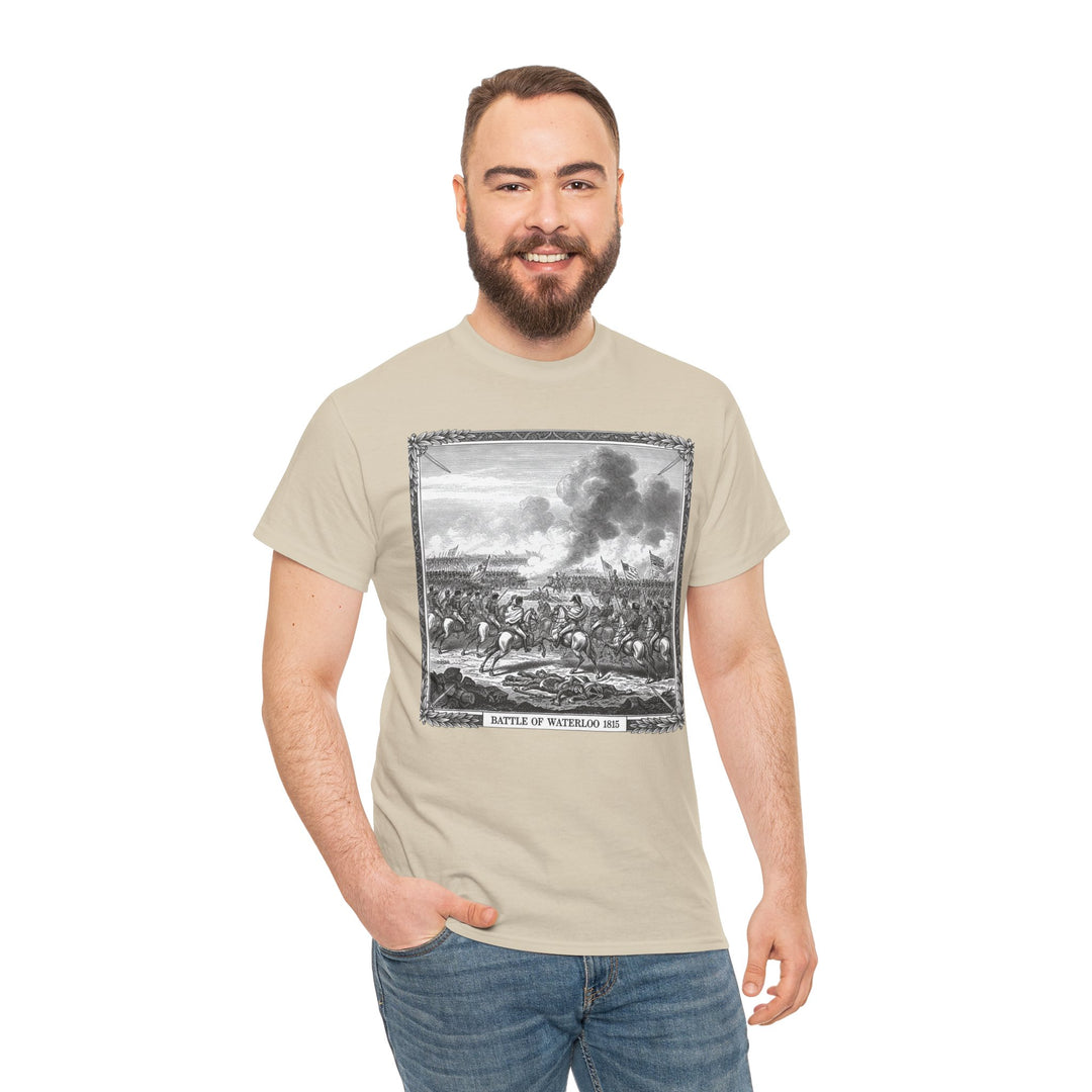 Battle of Waterloo Graphic Tee — Vintage Historical Print T-Shirt