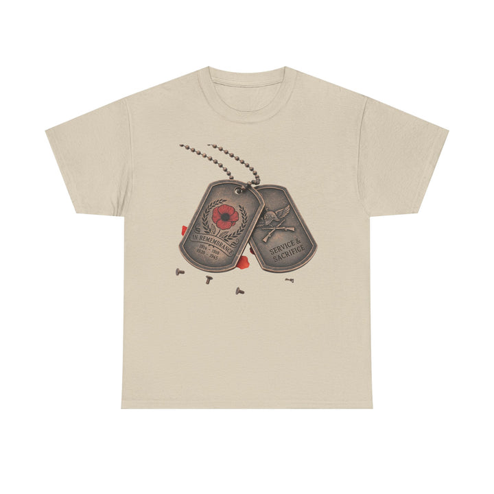 Remembrance Dog Tag T-Shirt — Memorial Military Tribute Tee
