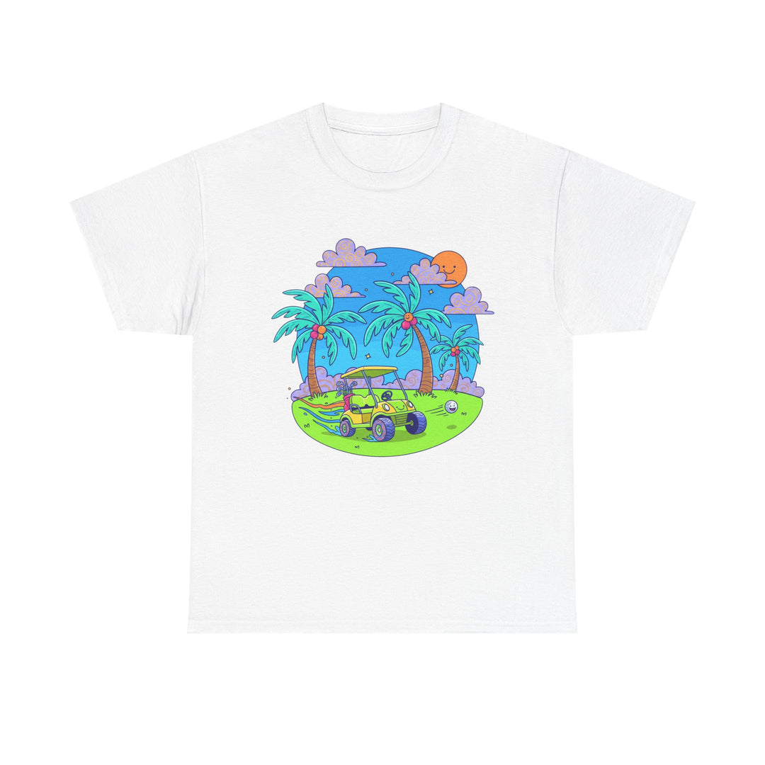 Island Style Golf Cart Beach T-Shirt