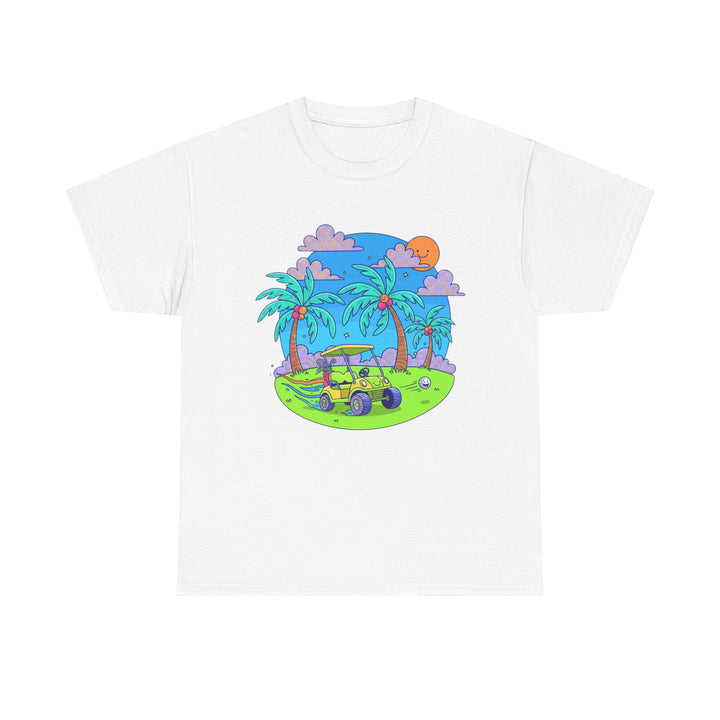Island Style Golf Cart Beach T-Shirt