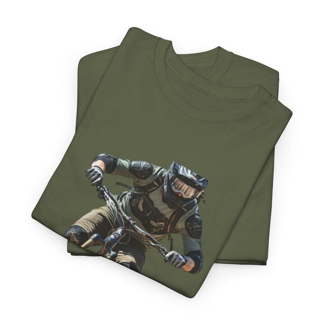 Downhill MTB Rider Graphic Tee