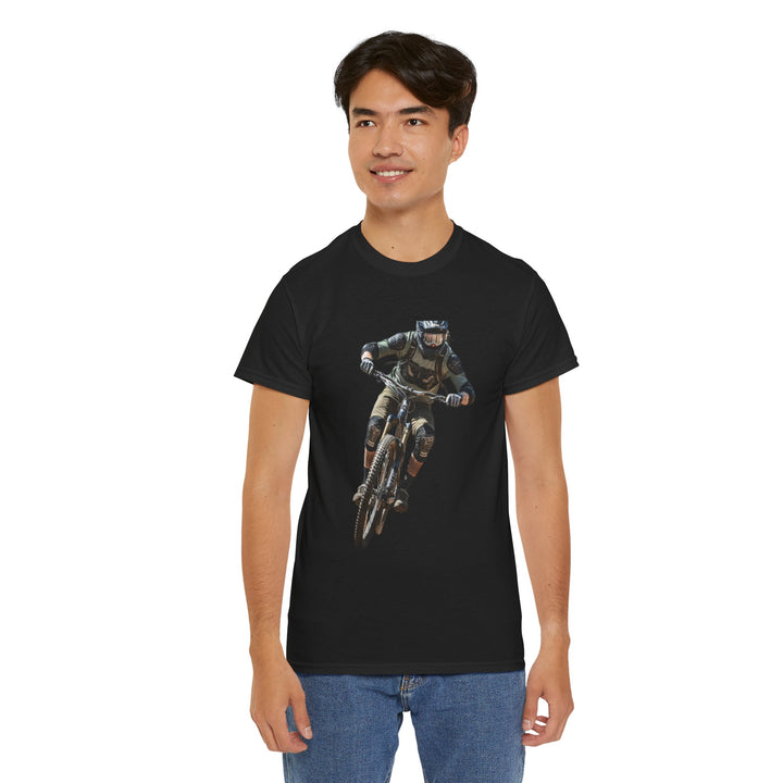 Downhill MTB Rider Graphic Tee