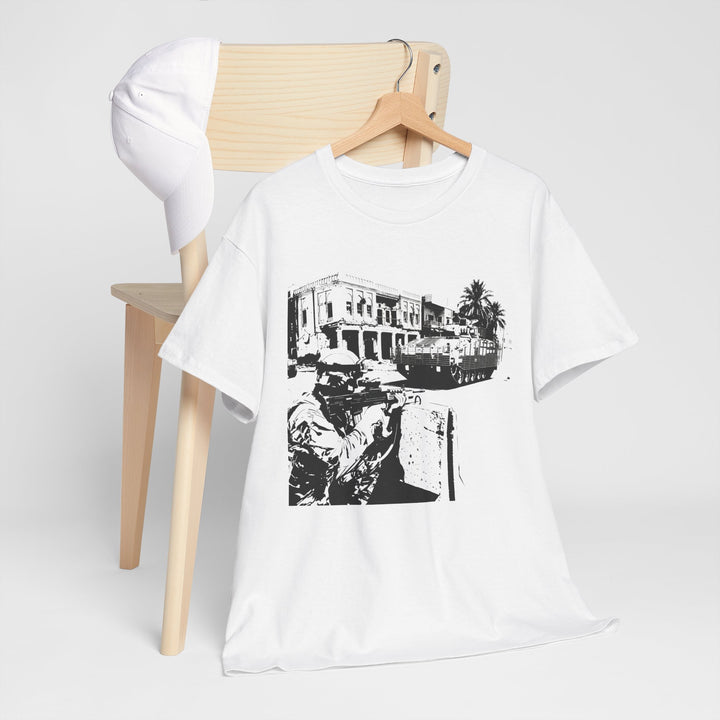 Operation TELIC Basra Iraq 2007 Graphic Tee — Military Deployment Street Scene