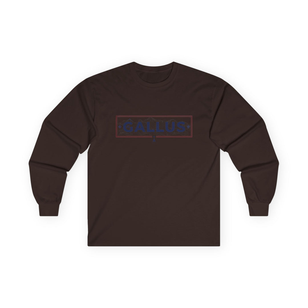 Spain Map Long Sleeve Tee — Gallus Logo Travel Shirt