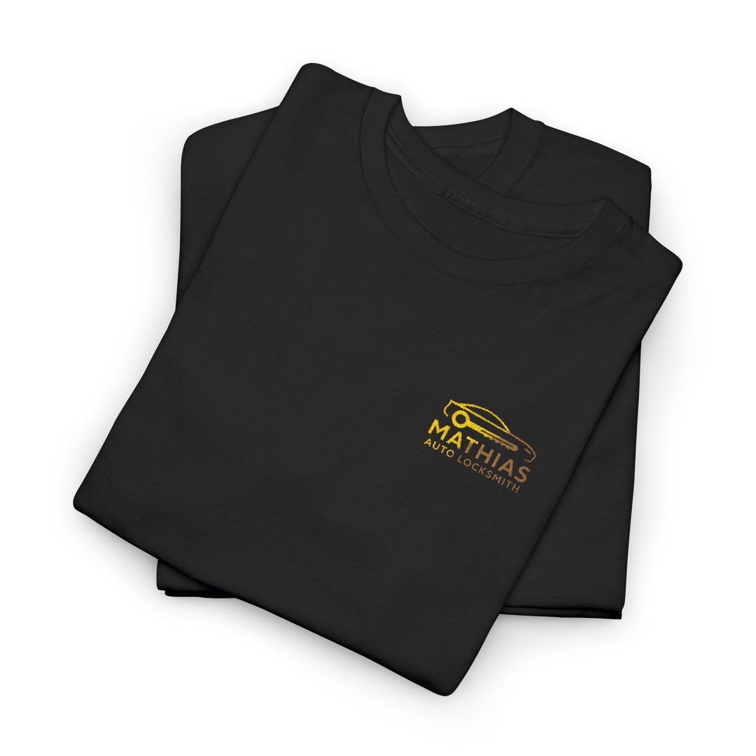 Mathias Autolocksmith embroidered T-shirt