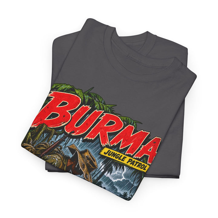Burma T-Shirt — “Everything Wet, Including the Map” Jungle Humour Tee