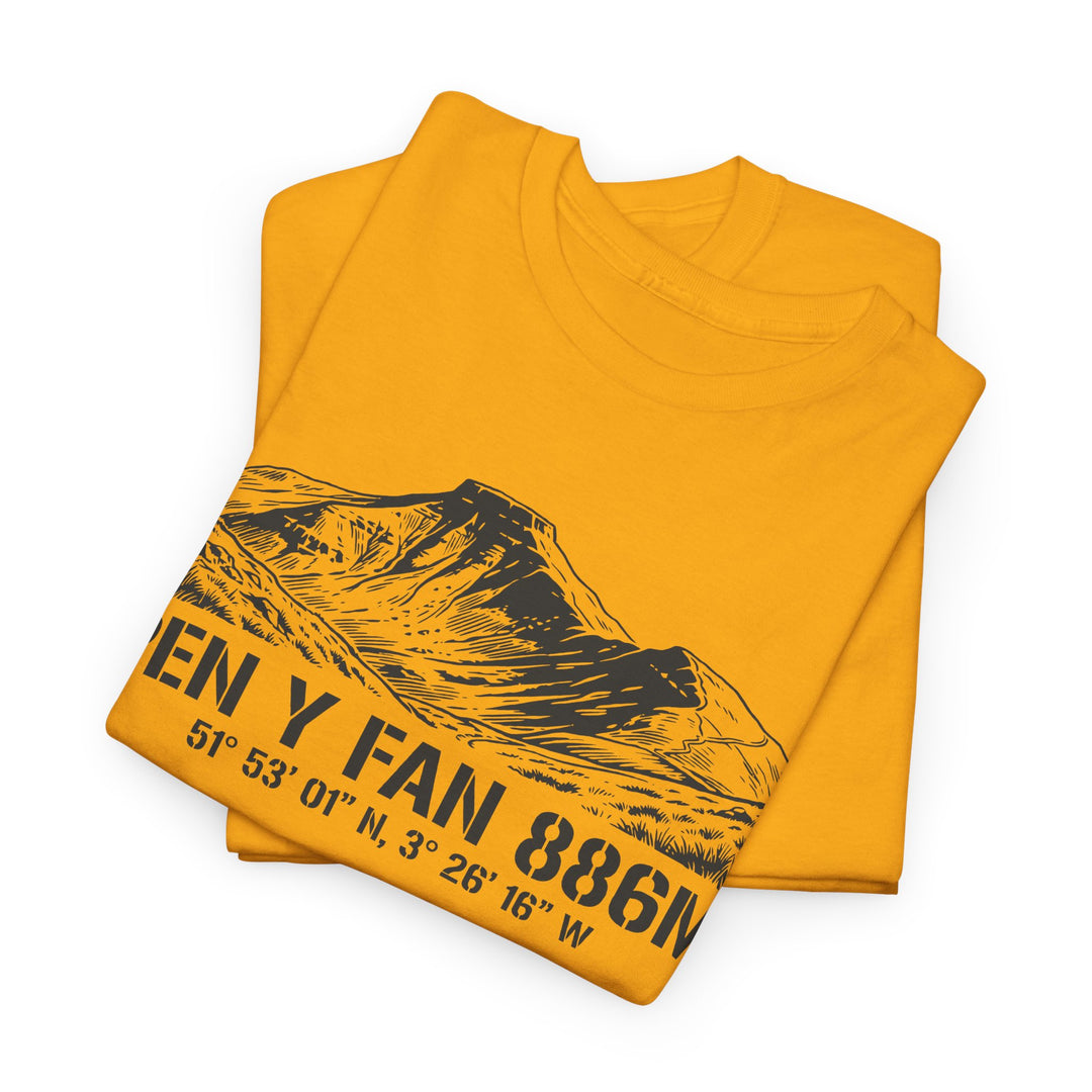 Pen y Fan 886m Graphic Tee | Vintage Elevation &amp; Coordinates