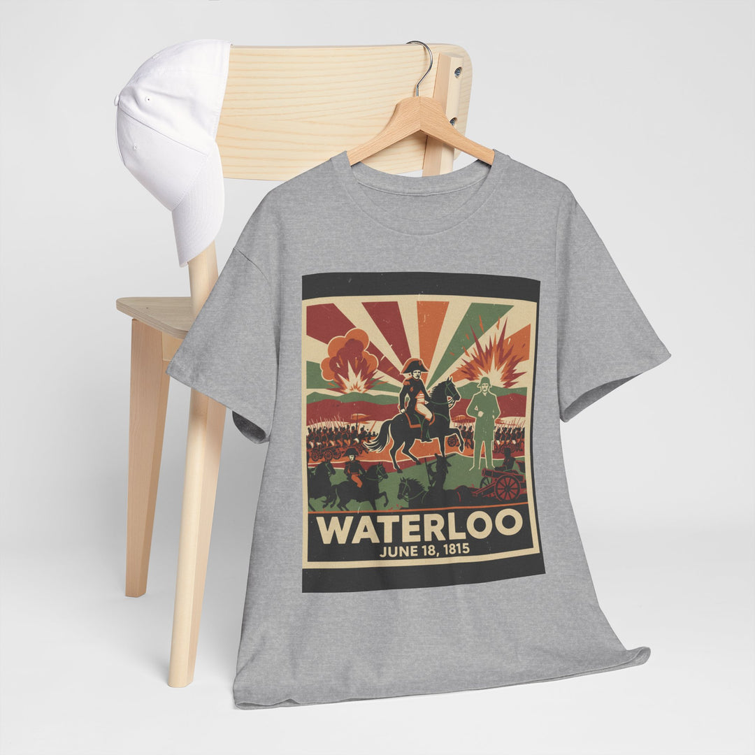 Waterloo 1815 Vintage Battle T-Shirt — Napoleonic War Commemorative Tee