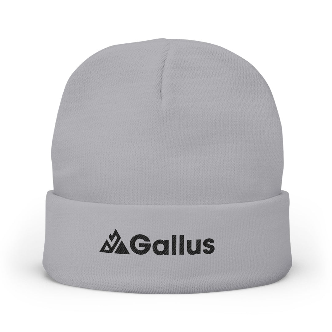 Embroidered "GALLUS" Knit Beanie — Cozy Winter Hat