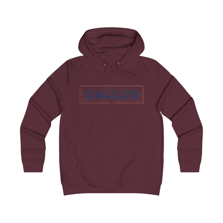 Spain Map College Hoodie — Gallus Vintage Campus Pullover