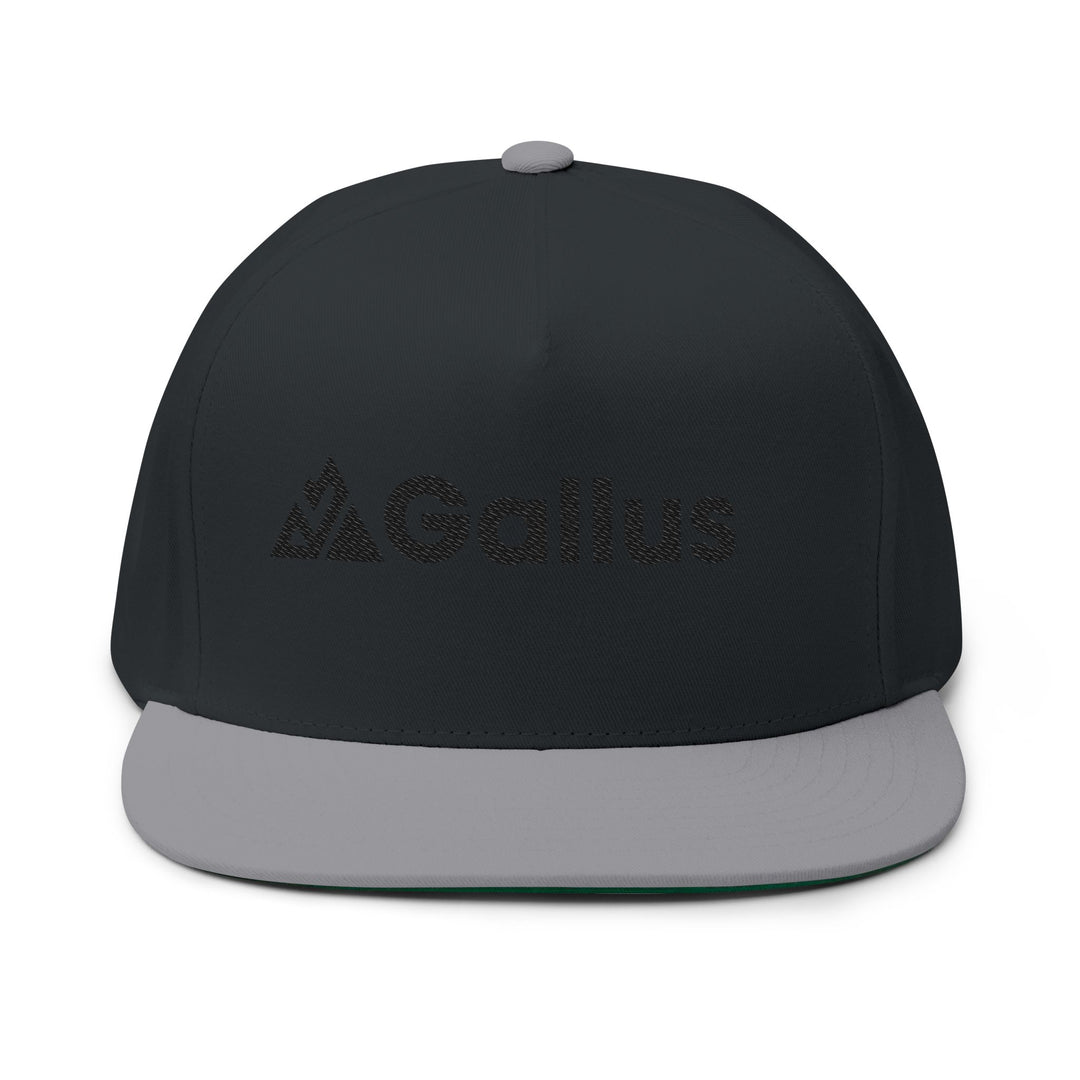 Flat Bill Cap - Embroidered "GALLUS" Retro Patch Snapback