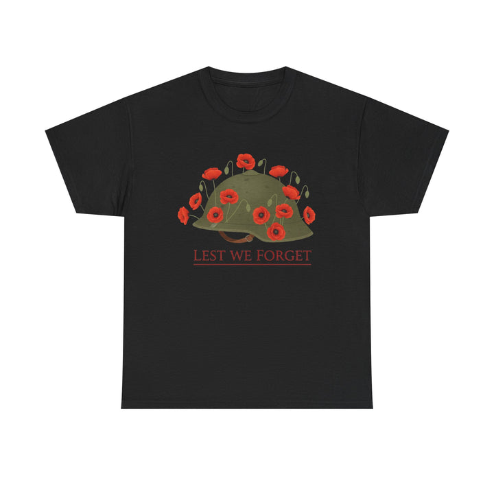 British Army Remembrance Shirt | Lest We Forget Poppy Helmet
