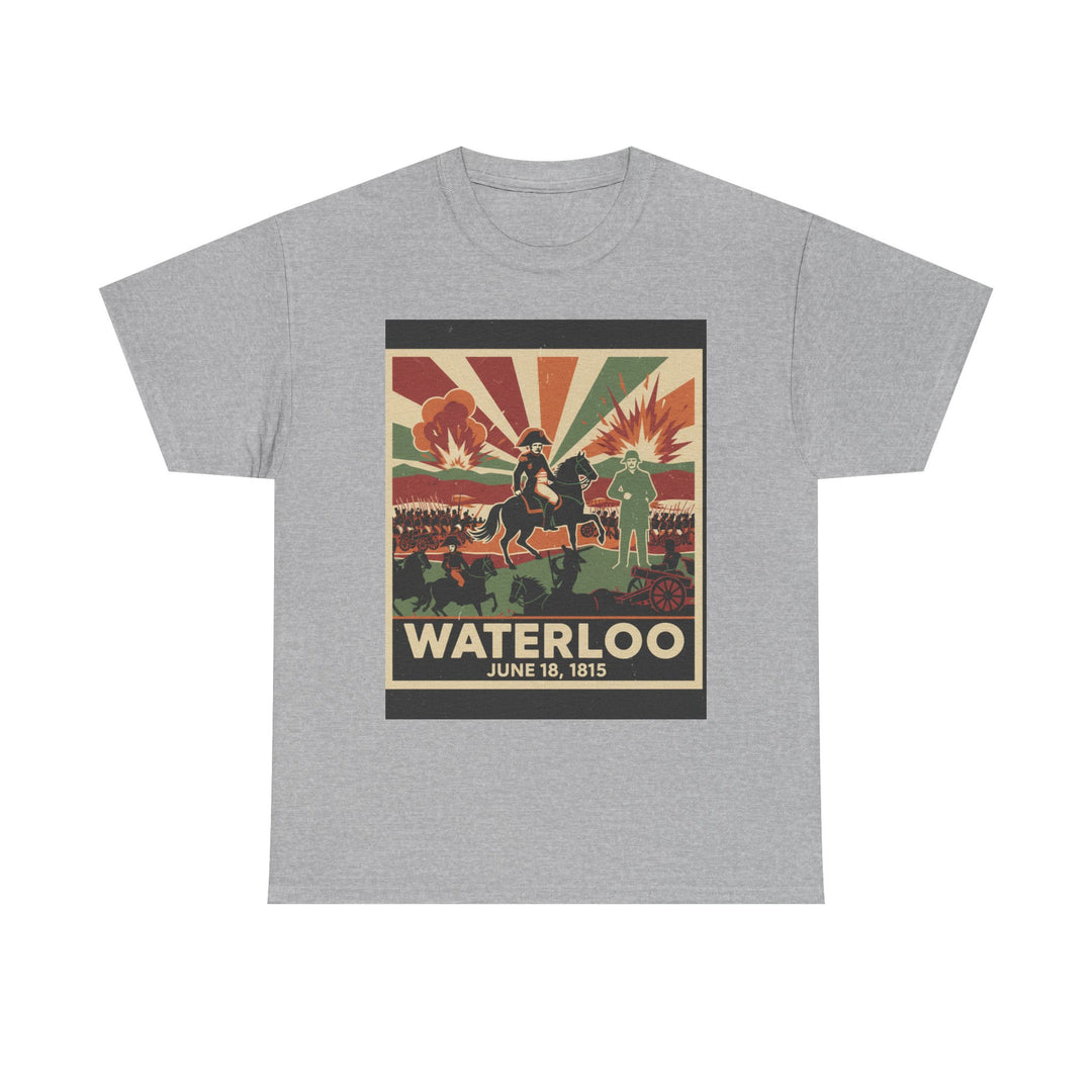 Waterloo 1815 Vintage Battle T-Shirt — Napoleonic War Commemorative Tee
