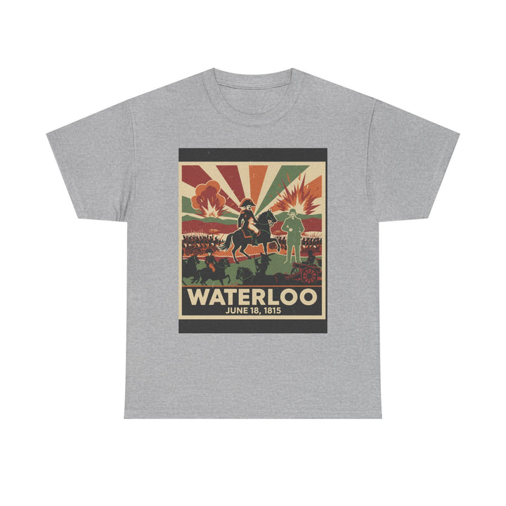Waterloo 1815 Vintage Battle T-Shirt — Napoleonic War Commemorative Tee