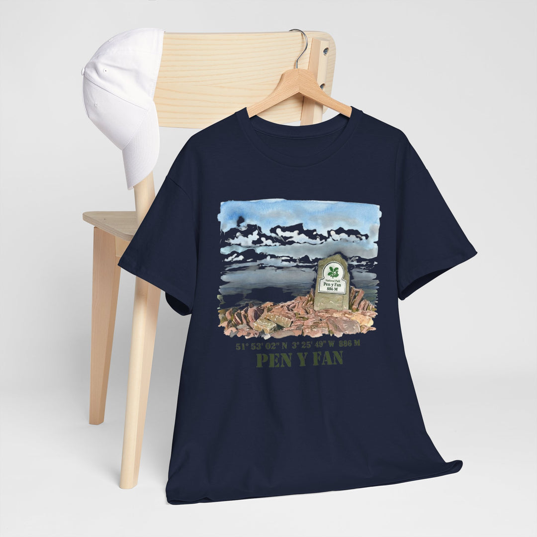 Pen y Fan Landscape T‑Shirt — Wales Mountain Hiking Souvenir Tee