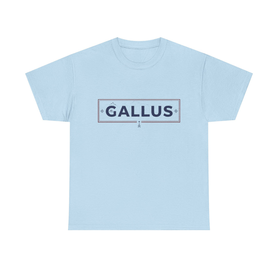 T-Shirt — Gallus Mountain Graphic Tee (Sunrise Landscape Back Print)