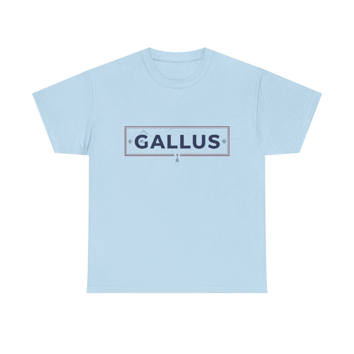 T-Shirt — Gallus Mountain Graphic Tee (Sunrise Landscape Back Print)