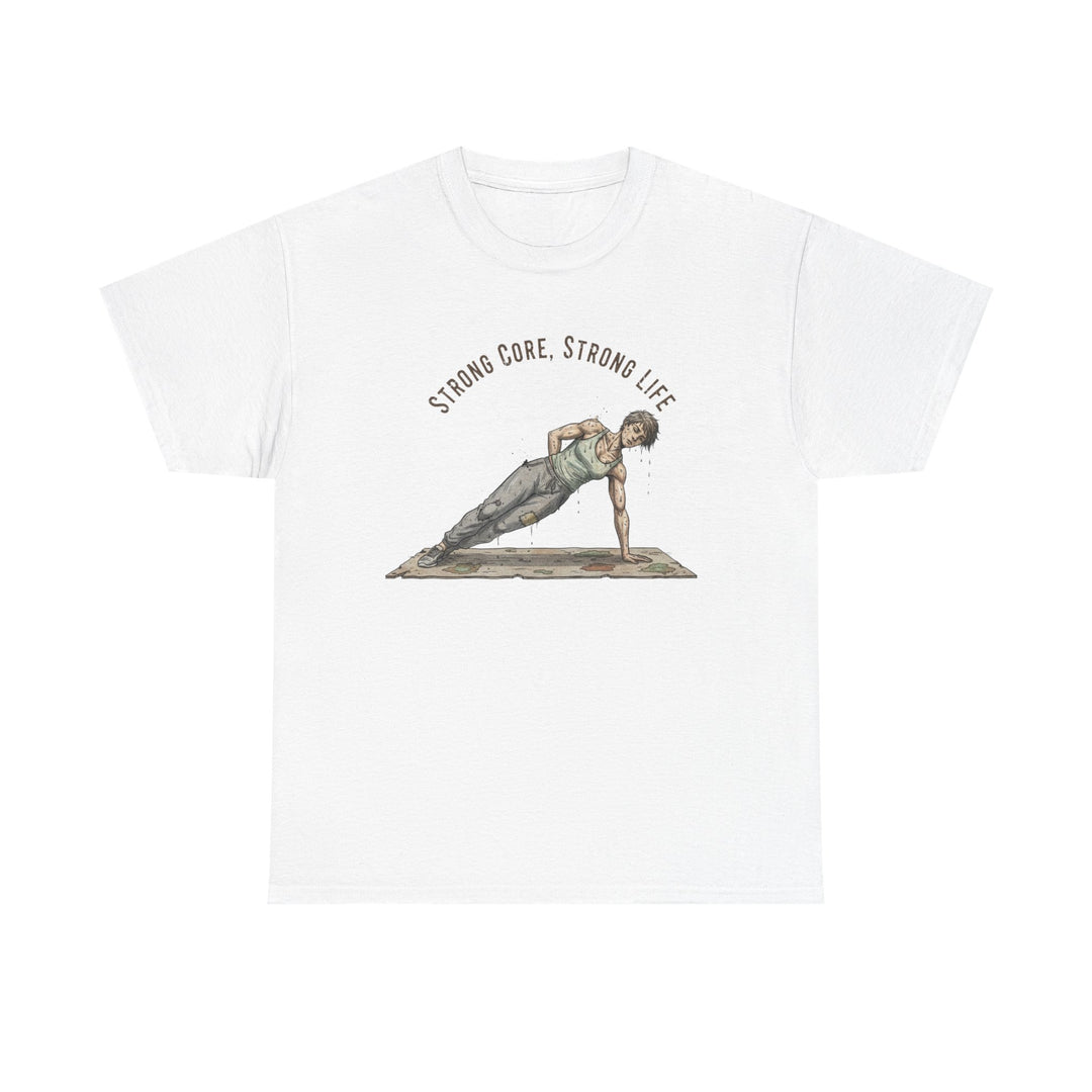Pilates Fitness Plank Tee – soft, breathable cotton designed for Pilates and core workouts. Comfortable, flexible, and perfect for studio or home sessions.